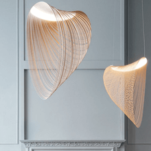 Load image into Gallery viewer, Two Minimalist Coffee Shop Lights hanging from ceiling in front of fireplace
