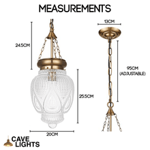 Load image into Gallery viewer, Kitchen Island Pendant Light model B measurements
