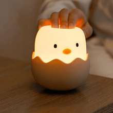 Load image into Gallery viewer, Cute Chick Night Light on bedside table
