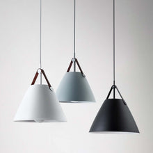 Load image into Gallery viewer, Minimalist Pendant Lamps in white, grey, and black
