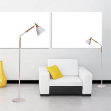 Load image into Gallery viewer, White European Style Floor Lamp next to armchair
