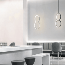 Load image into Gallery viewer, LED Pendant Charm Lights above dining tables in cafe
