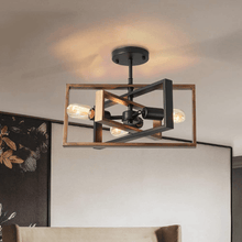 Load image into Gallery viewer, Vintage Swivel Ceiling Lamp on living room ceiling
