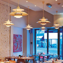 Load image into Gallery viewer, Oriental Colour Pendant Lights hanging from ceiling of restaurant
