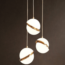 Load image into Gallery viewer, Three Nordic Globe Pendant Lamps
