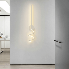 Load image into Gallery viewer, White Nordic Spiral Wall Lights on wall
