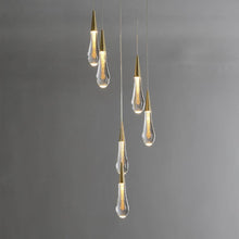 Load image into Gallery viewer, Glass Teardrop Pendant Lights
