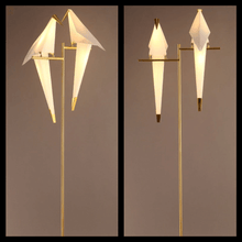 Load image into Gallery viewer, Minimalist Bird Floor Lamp Two Birds model
