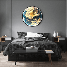Load image into Gallery viewer, Earth Planet Wall Light above bed in bedroom
