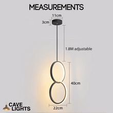 Load image into Gallery viewer, LED Pendant Charm Light measurements

