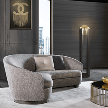Load image into Gallery viewer, Nordic Metal Floor Lamp next to grey corner sofa in living room

