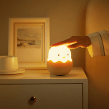 Load image into Gallery viewer, Cute Chick Night Light on bedside table
