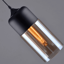 Load image into Gallery viewer, Close-up of Black Modern Glass Pendant Lamp
