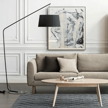 Load image into Gallery viewer, Black LED Floor Lamp in living room
