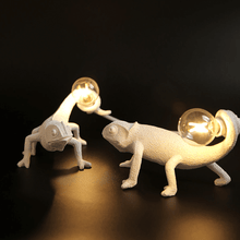Load image into Gallery viewer, Two Lizard Table Lamps
