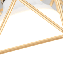 Load image into Gallery viewer, Close-up of Gold Nordic Minimalist Hanging Lampshade
