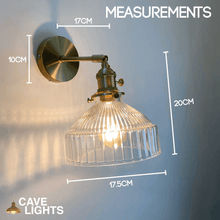 Load image into Gallery viewer, Asian Bedroom Wall Lamp measurements
