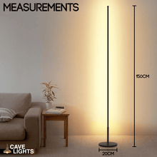 Load image into Gallery viewer, Minimalist LED Floor Lamp measurements

