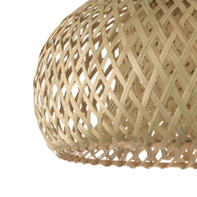 Load image into Gallery viewer, Close-up of Natural Bamboo Ceiling Light

