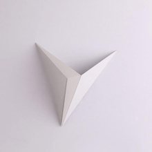 Load image into Gallery viewer, White Modern Triangular Wall Light with light off
