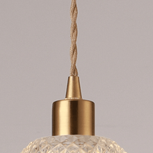 Load image into Gallery viewer, Close-up of Crystal Pendant Lamp
