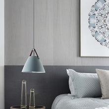Load image into Gallery viewer, Minimalist Pendant Lamp above bedside table in bedroom
