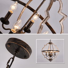 Load image into Gallery viewer, Close-ups of Industrial Metal Farmhouse Chandelier
