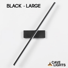 Load image into Gallery viewer, Black Thin Bedside Wall Light large model
