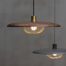 Load image into Gallery viewer, Two Japanese Style Metal Pendant Lights
