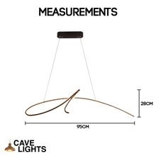 Load image into Gallery viewer, Cavelights Signature Chandelier measurements
