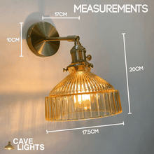 Load image into Gallery viewer, Asian Bedroom Wall Lamp measurements
