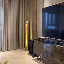 Load image into Gallery viewer, Nordic Metal Floor Lamp next to TV and cabinet in living room
