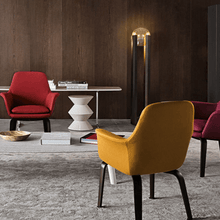 Load image into Gallery viewer, Nordic Metal Floor Lamp next to table and chairs
