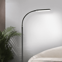 Load image into Gallery viewer, Black Adjustable LED Reading Lamp in living room

