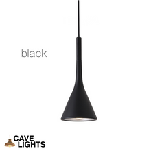 Load image into Gallery viewer, Close-up of Black Nordic Hanging Pendant Light
