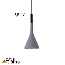 Load image into Gallery viewer, Close-up of Grey Nordic Hanging Pendant Light

