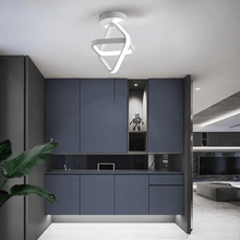 Load image into Gallery viewer, White Square LED Ceiling Lamp in kitchen
