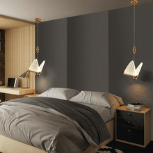 Load image into Gallery viewer, Butterfly Pendant Light above bedside tables
