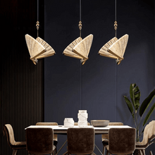 Load image into Gallery viewer, Butterfly Pendant Light above dining table

