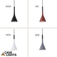 Load image into Gallery viewer, Nordic Hanging Pendant Lights in black, red, white, and grey
