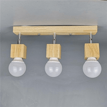 Load image into Gallery viewer, Multi-Headed Nordic Wooden Light
