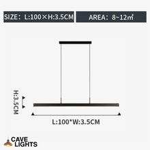 Load image into Gallery viewer, Minimalist Bar Light 100cm model measurements
