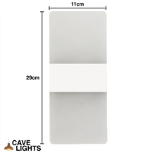 Load image into Gallery viewer, White LED Wall Lamp large model measurements
