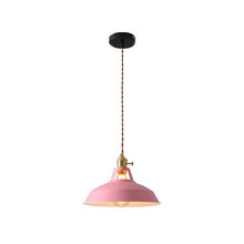 Load image into Gallery viewer, Pink Industrial Coloured Pendant Light
