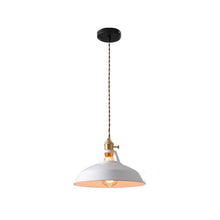 Load image into Gallery viewer, White Industrial Coloured Pendant Light
