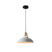 Load image into Gallery viewer, Light Grey Industrial Coloured Pendant Light
